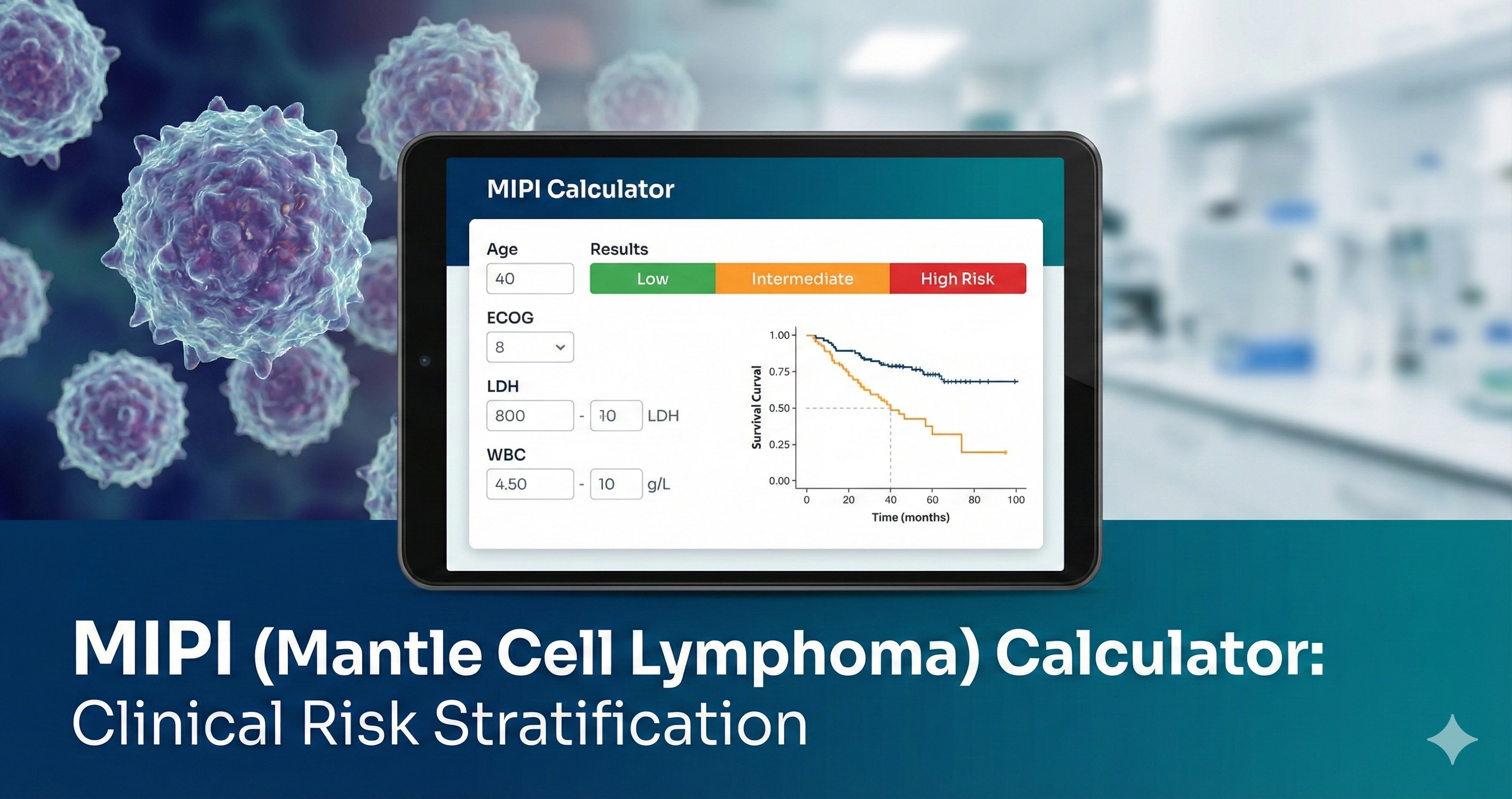 MIPI (Mantle Cell Lymphoma) Calculator: Clinical Risk Stratification
