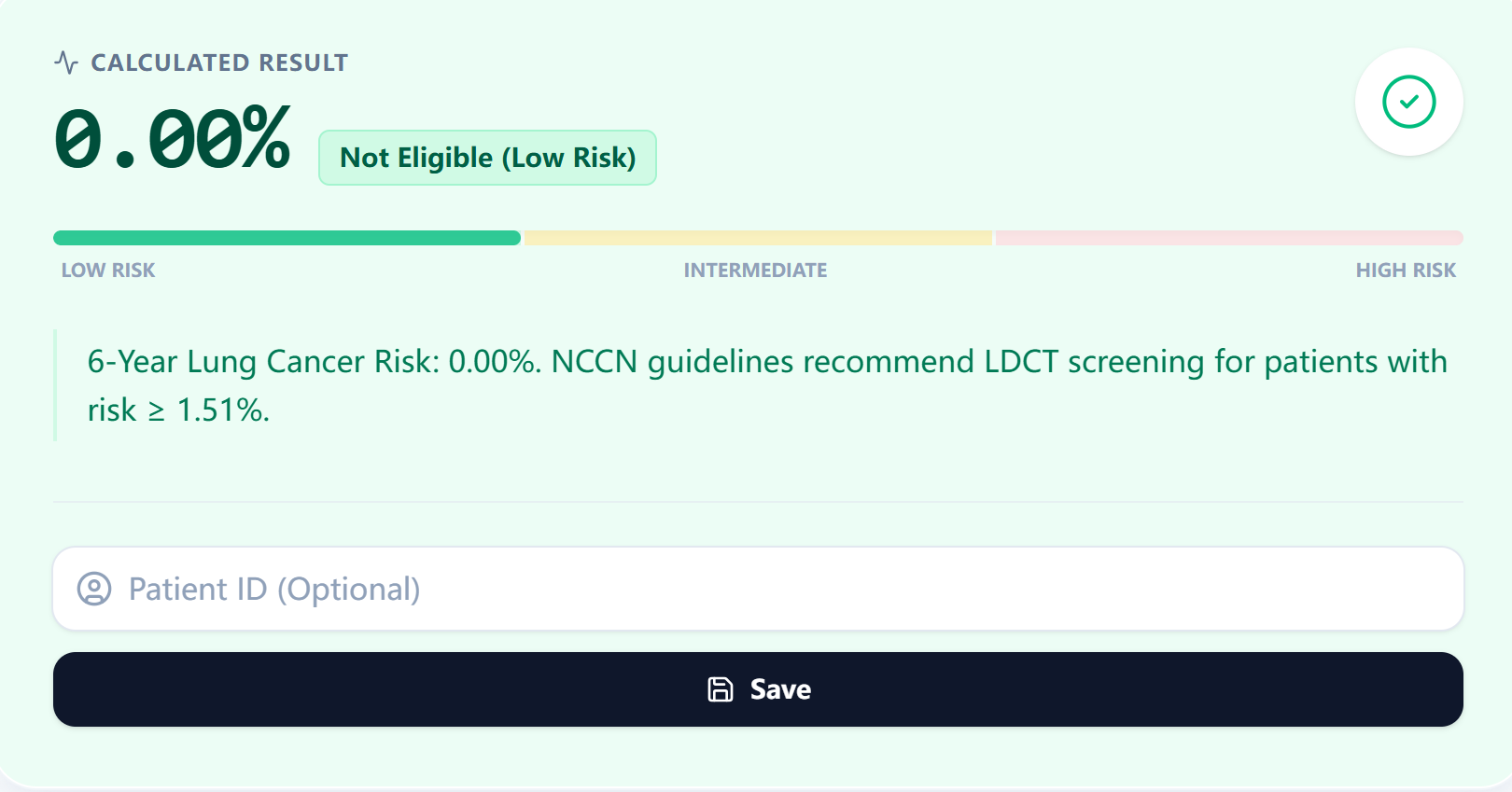 Figure 3. Calculated result example
