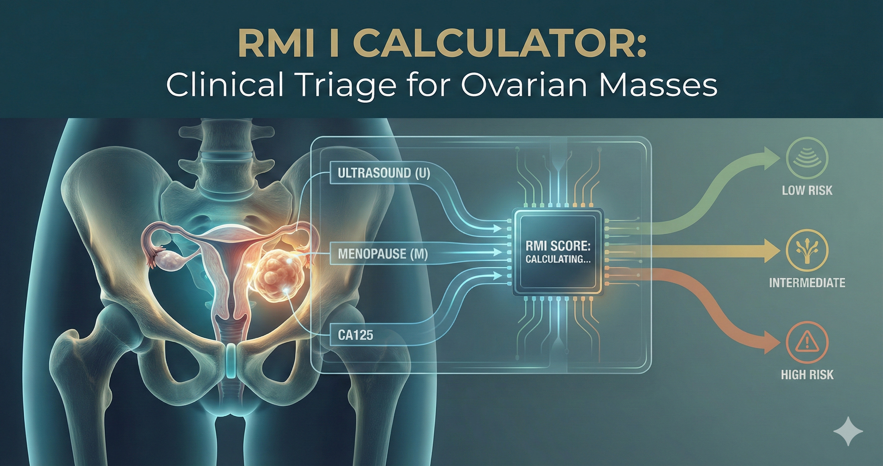 RMI I (Risk of Malignancy Index) Calculator for Ovarian Masses