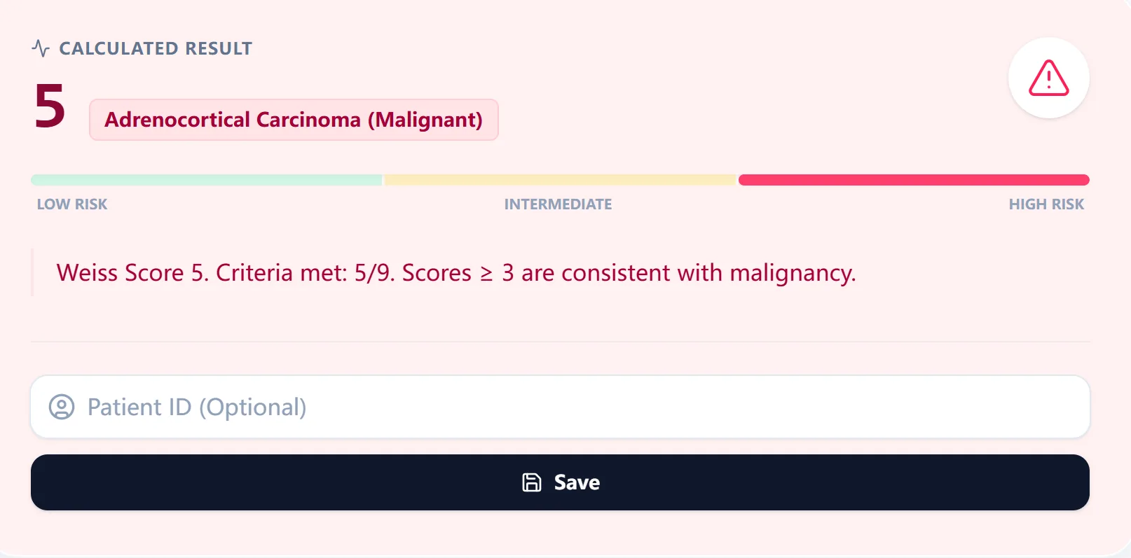 Result Example