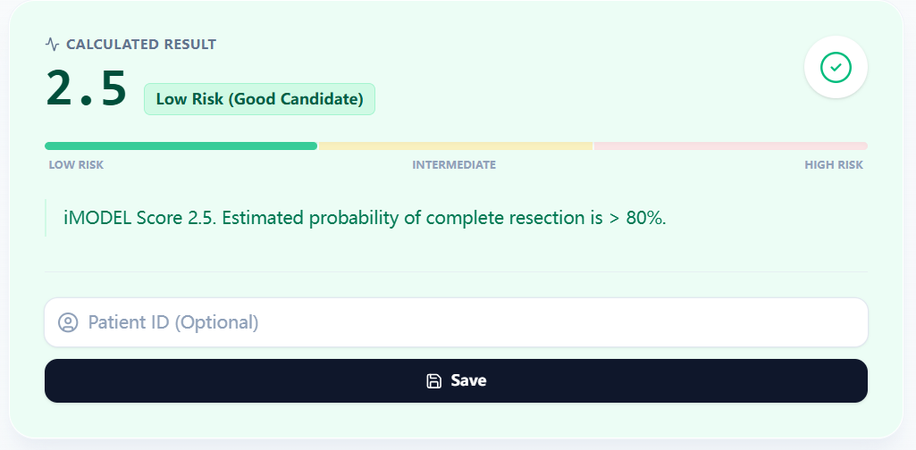 Low-risk score output